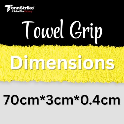 Image of Towel Grip for Badminton | High Moisture & Sweat Absorption | Cushioned Feel with Firm Hold | Anti-Slip Towel Overgrip | Multiple Colors | Pro Player Choice