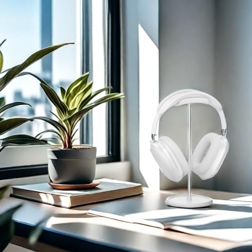 NQQNQQ Headphone Stand【1PACK】 Headphone Holder with Storage Tray Compatible for Max Pro, Beats, Bose and Most Gaming Headphones. 【No Tools Required】 YO-2 (White) - image 8