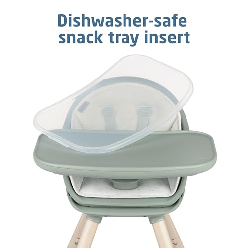 Image of Maxi-Cosi Moa 8-in-1 High Chairs for Babies and Toddlers, Machine Washable Infant High Chair, Compact, Convertible High Chair Lightweight Design, Classic Green