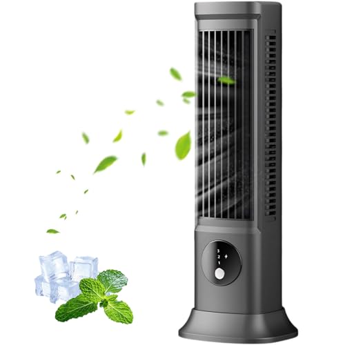 Sherum Rafraichisseur d'Air Silencieux, Mini Climatiseur Portable, Shirem Serum Cooling Ace, 3 Vitesses, Rechargeable, pour Chambre, Bureau, Maison, Restez Au Frais En Été