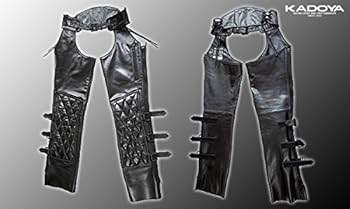 KADOYA ブラックレザー チャップス　サイズ２３ Amazon | カドヤ(KADOYA) バイク用レザーパンツ CHAPS-EVO