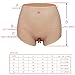 Fake Vagina Underwear, Silicone Boxer Briefs for Drag Queen Silicone False Pussy Panties Fake Anus for Crossdresser Ladyboy Transgender 5 Size to Options,Light Beige,XL