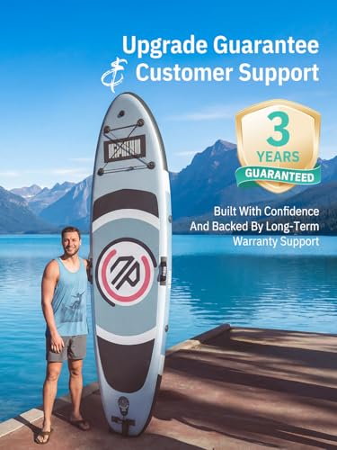 Image of Niphean 10' Inflatable Paddle Board, Ultra-Light SUP for Beginners | Versatile Yoga Paddle Board with Durable SUP Accessories, 400lbs Capacity, Stand Up Paddle Boards for Adults & Youth