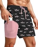Bañador Hombre Pantalones Cortos Pantalon Bañadores Deporte Pantalón Verano Shorts S Running Corto Short Hombres Mens Cremallera Bolsillos Secado Rapido