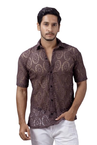 Image of Wear a net Shirt Over a Contrasting t-Shirt or Tank top for a Stylish Layered Look.