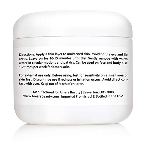 Amara Beauty Dead Sea Mud Mask for Face & Body - Pure Mud with No Fillers Detoxifies & Restores Healthy Skin - 8 oz. - Thumbnail 3