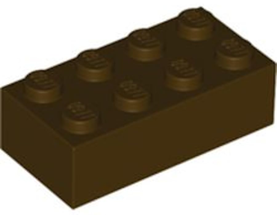 LEGO Classic Brick 2x4, Part 3001, Building Block (Dark Brown, 10, Bricks) — image 1