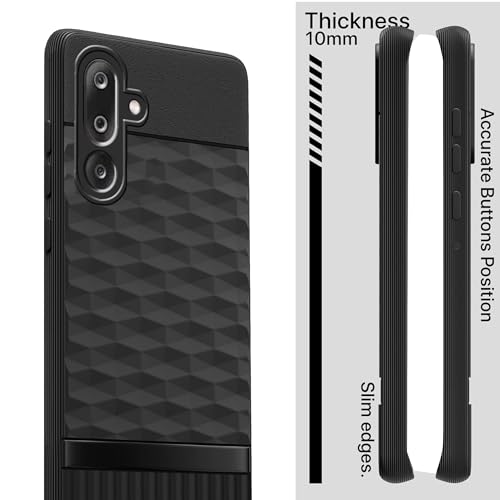 Image of amazon basics TPU Soft Back Cover for Samsung Galaxy M36 5G | Full Camera Protection | Flexible Shockproof Back Case for Samsung Galaxy M36 5G (Black)