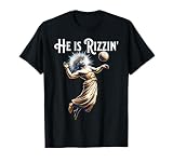 Funny Rizz He is Rizzin Jesus playing Volleyball T-Shirt