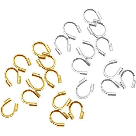 Aazon.co: HYBEADS 250pcs Silver And 250pcs Gold Wire Protector Wire