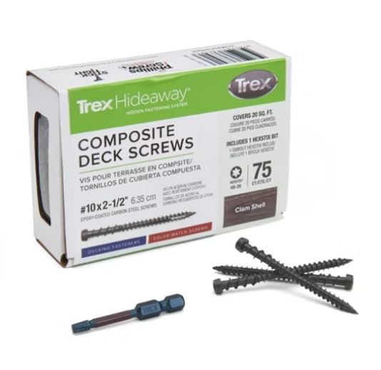 Trex Color Match Deck Screws 2-1/2" 75ct (Beach Dune/Jasper/Golden Hour)