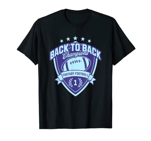 Fantasy Football Back To Back Champs, ganador de la liga FFL Camiseta