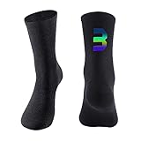 Woedpez 1 par de calcetines térmicos transpirables de algodón de secado rápido para snowboard, escalada, camping, senderismo, ciclismo