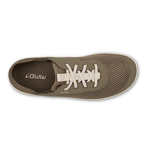 Image of OluKai Moku Pae Slip-On Men's Boat Shoes, Breathable Mesh Deck Shoes, Lightweight Water-Friendly Beach Sneakers for All-Day Comfort