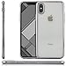 Produktbild zanasta iPhone X Hülle Hochwertige Schutzhülle Soft Flex Silikon Case TPU Slim Cover Handyhülle Silber