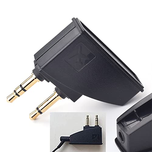 Saipomor Qc45 Adapter Airplane Audio Stereo Jack Plugs For Quietcomfort 2 Qc3 Qc15 Qc25 Qc35Ii Qc35 Soundlink Soundlinkii Ae2 Ae2I Ae2W And More Headset With 3.5Mm Golden Plated Jack Plugs #TOP4