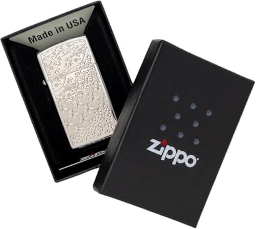 Encendedor Zippo de aceite metálico patrón japonés miniatura 5