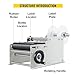 DTEYSD Round Labelling Machine, Adjustable Semi-Automatic Labelling Machine Manual Label Applicator Self-Adhesive for Cans and s, 25pcs/min for Width 10-110mm Length 10-300mm Label