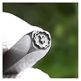 Kit De Sellos De Metal Portátil, Sellos De Acero Con Patrón De Fortuna Para Fabricación De Joyas, Artesanía De Cuero, Bricolaje De Madera Y Tallado De Metal(1 PCS-J,9MM)