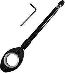 Antena Retrátil Corta Pipa Em Inóx Para Guidão De Moto E Bicicletas de 22mm ou 24mm de Espessura Spencer Proteção contra linhas Cortantes Cerol Preto