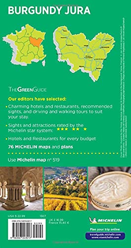 Michelin Green Guide Burgundy Jura: (Travel Guide)