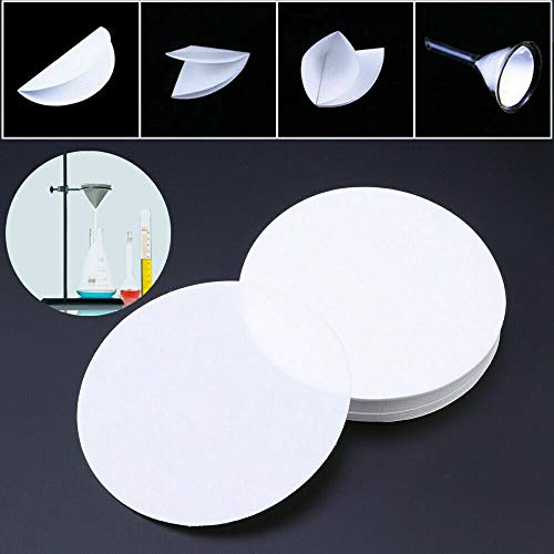100 PCS qualititatives Filterpapier, 90mm,150mm Cellulose Filter, Qualititative Analyse Filter fürs Labor (150mm) Cover
