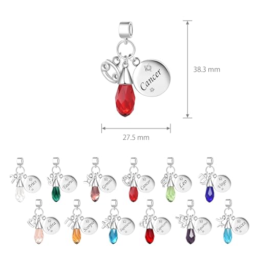 LSxAB Capricorn Constellation Charm for Women Horoscope Zodiac Sign Birsthone Birthday Charms Compatible with Pandora Bracelets - Image 6