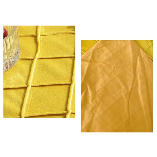 Chemin de table jaune rectangulaire moderne 32x180 pour nappe de table basse - 4