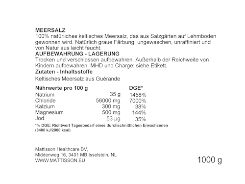 Mattisson Absolute keltisch zeezout grof - 1000g