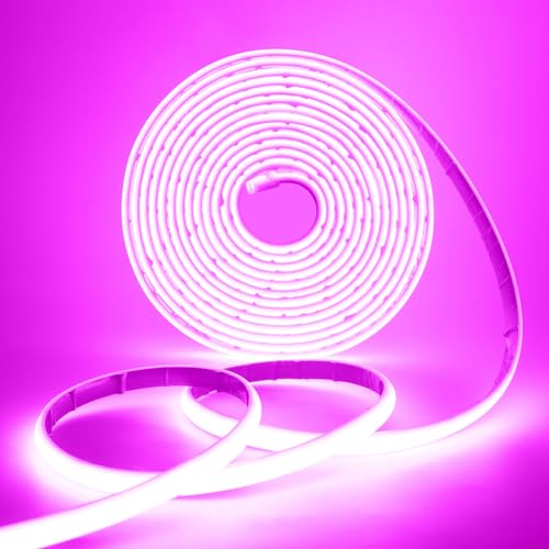 HEGEHE 12V Lumière au néon LED COB Autocollant, 320Leds/m IP68 étanche Super Lumineux Bandeau flexible Ruban LED Light Strip pour DIY, Chambre, Noël,...