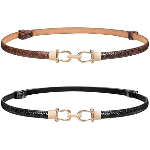 Ceinture skinny WERFORU en cuir Cover