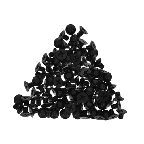 Gadpiparty 100pcs Plastic Machine Wire Screws Set Nylon Screws Cross Pan Head Round Head Nuts Threaded Bolts for Assorted Projects
