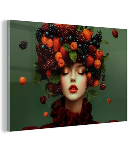 MuchoWow© Tableau en Verre 120x80 cm Décoration Murale pour Chambre Salon Maison Appartement...
