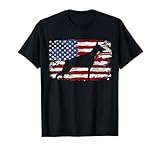 Doberman Vintage American Flag T-Shirt