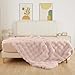 ORINOVA Pink Fluffy Blanket for Couch Living Room Faux Fur 50x60 Fuzzy Throw Blanket for Bed Soft Furry Bed Cozy Comforter Home Decor Gifts 860 GSM