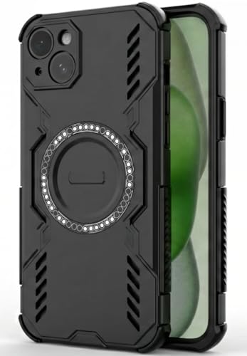 Image of ShieldTech Back Cover Case for Apple iPhone 14 Plus | 360 Protection Mobile Phone Case Mag-Safe | Camera Protection | i Phone 14 Plus Back Cover | iPhone 14Plus - Black TPU+PC