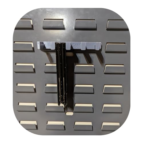 Hammy3DPrints Mount for Colt/Uzi 9mm Mags - Secure It/Akro Mils | Magazine Holder Storage Rack (Black, Standard Panel)