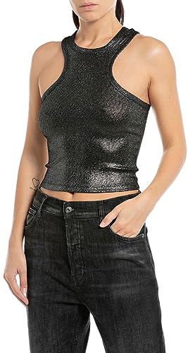 Caraco Replay W3070 en jersey brillant haut de gamme et coupe ajustée