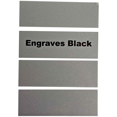Blank Metal Plates for Laser Engraving - 4 Pack | Aluminum Sheets 0.020