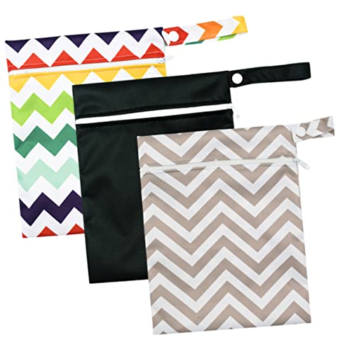 Set de 3 bolsas organizadoras para pañales con cremallera miniatura 1