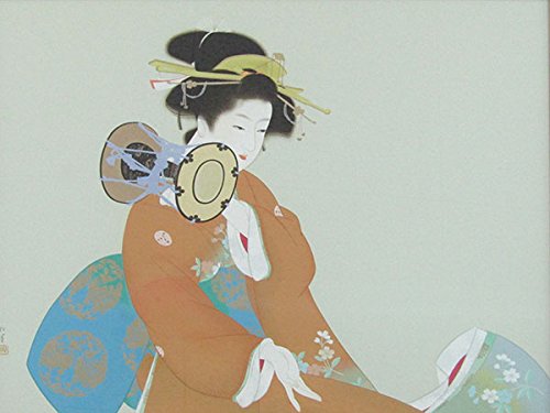 美品 掛け軸 上村松園 鼓の音図 浮世絵 美人画 シルクスクリーン 太巻き付 楽天市場】掛け軸 掛軸 鼓の音 つづみのね 幅54.5×高さ約115cm