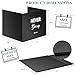 Bcabo Privacy Shields for Student Desks, Inspirational Privacy folders for Student Testing Desk Dividers- Includes Extra Labels, Black (Pack of 24)