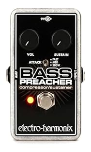 Compact compressor designed especially for bass guitar.Input sensitivity ranges from -10 dBu to +2 dBu making it a perfect fit for both passive and active basses of varying output levels. Maximum gain reduction of 21 dB, with enough make-up gain to r...