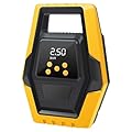 Retoo Pompa ad aria elettrica per auto, 12 V, mini compressore, 120 W, con display LCD e luce LED, riempitivo per pneumatici di auto, bicicletta, palla, pompa per pneumatici portatile con indicatore