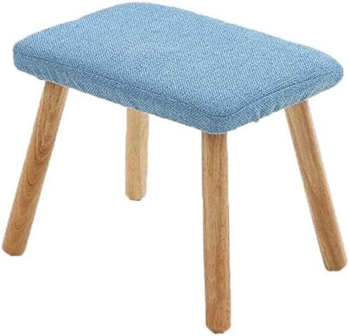 Repose-pieds poufs de jardin bleus : sublimez votre terrasse avec ce grand tabouret en bois