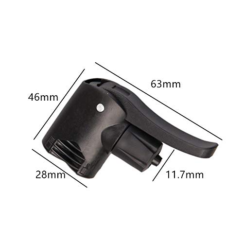 2-Piece Dual Head Bike Track Pump - Tire Tyre Air Pump with Valve Adapter for Bicycle Replacement Accessories - Image 2