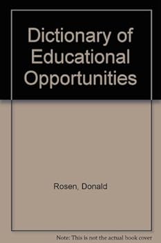 Paperback Dictionary of Educational Opportunities Book