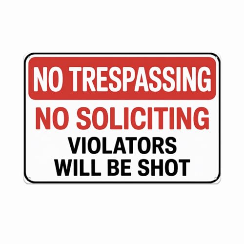 Metal Estaño Signo No Entrar Sin Permiso. No Solicitar. Los Infractores Serán Fusilados. Retro Placas Metálicas Vendimia Chapas Metalicas para Casa Campo Club Hogar 20X30Cm