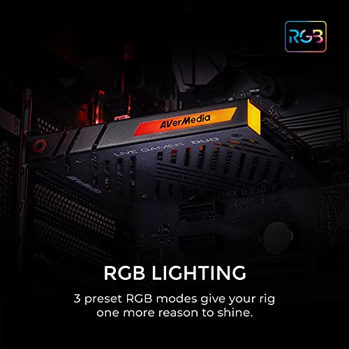 AVerMedia Live Gamer Duo. Dual HDMI 1080p PCIe Video Capture Card, Stream with 4k60 HDR and FHD 240fps Pass-Through, Work with DSLR, Xbox Series x/s, PS5, Nintendo Switch, Windows 11 (GC570D) by AVerMedia - Image 9