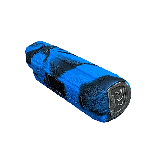 RUIYITECH Texture Case for Voopoo Drag X PNP-X Case Silicone Cover Sleeve Rubber Skin (Black Blue) - Image 3